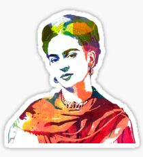 Frida Kahlo Aquarell Porträt Sticker
