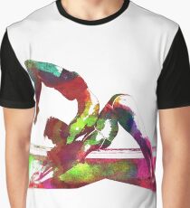Couple yoga watercolour art Graphic T-Shirt