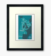 Shipping Forecast Map 1 Framed Print