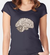 hemisected brain Women's Fitted Scoop T-Shirt