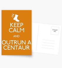 Keep Calm and Outrun a Centaur Postcards
