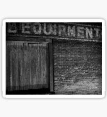 Equipment Sticker