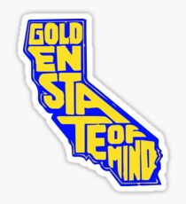 Golden State of Mind Blue/Yellow Sticker