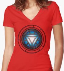 The Arc Reactor Women's Fitted V-Neck T-Shirt