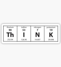 Periodic Table Think | Chemistry Sticker