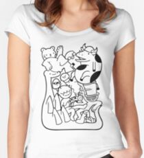asdfmovie Fitted Scoop T-Shirt