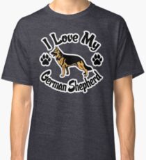 Camiseta clásica I Love My German Shepherd Tee Shirt