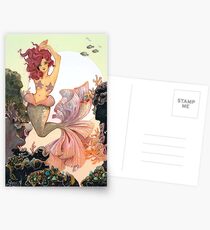 Cherry Mermaid Postcards