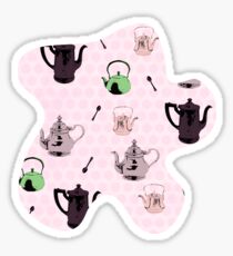 Teapot pink pattern Sticker