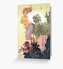 Purple Mermaid Greeting Card