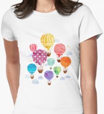 Hot Air Balloon Women's Fitted T-Shirt