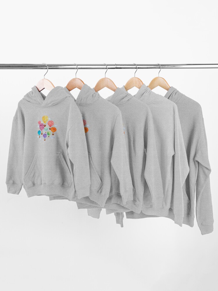 Alternate view of Hot Air Balloon Kids Pullover Hoodie