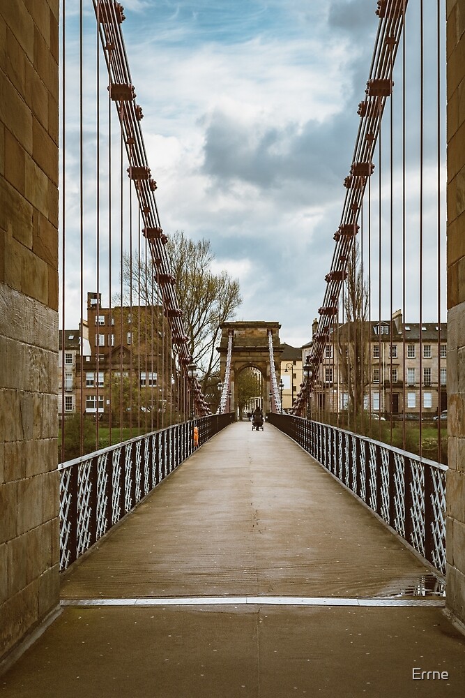 "South Portland Street Suspension Bridge" by Errne Redbubble