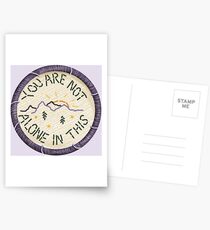 Mumford & Sons Timshel Embroidery Style Patch Postcards