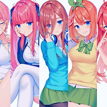 Quintessential Quintuplets Character Banners Photographic Print for Sale  by Reigill