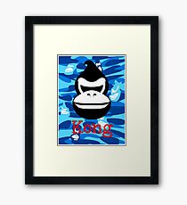 A Barrel Throwing Gorilla Framed Print