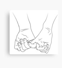 Holding Hands Metal Print