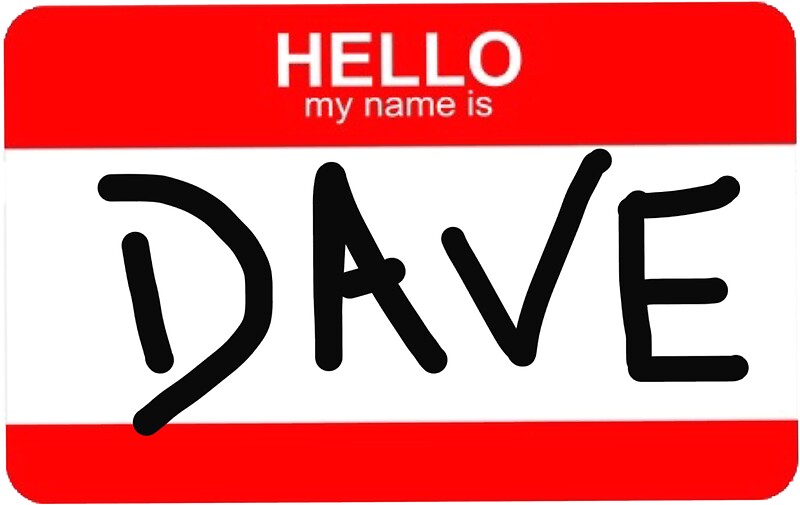 "Hello My Name Is Dave The Office (U.S.)" Stickers by jeannieripley