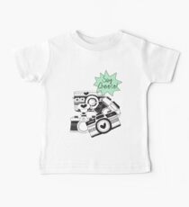 Vintage Rustic Cameras Say Cheese Baby Tee