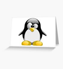 Tux illustration Greeting Card