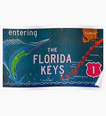 Eingabe der Florida Keys Poster