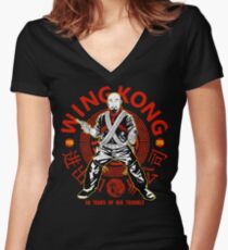 Big Trouble in Little China - Wing Kong Exclusive Women's Fitted V-Neck T-Shirt