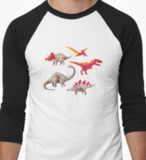 Geo-saurs Men's Baseball Âľ T-Shirt