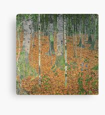 Gustav Klimt - The Birch Wood - Klimt -Birch Trees Canvas Print