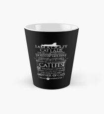 Catleesi- Mother of Cats- White on Black version Tall Mug