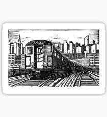 New York Subway Train Sticker