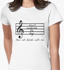 Don't Modulate the Key Women's Fitted T-Shirt