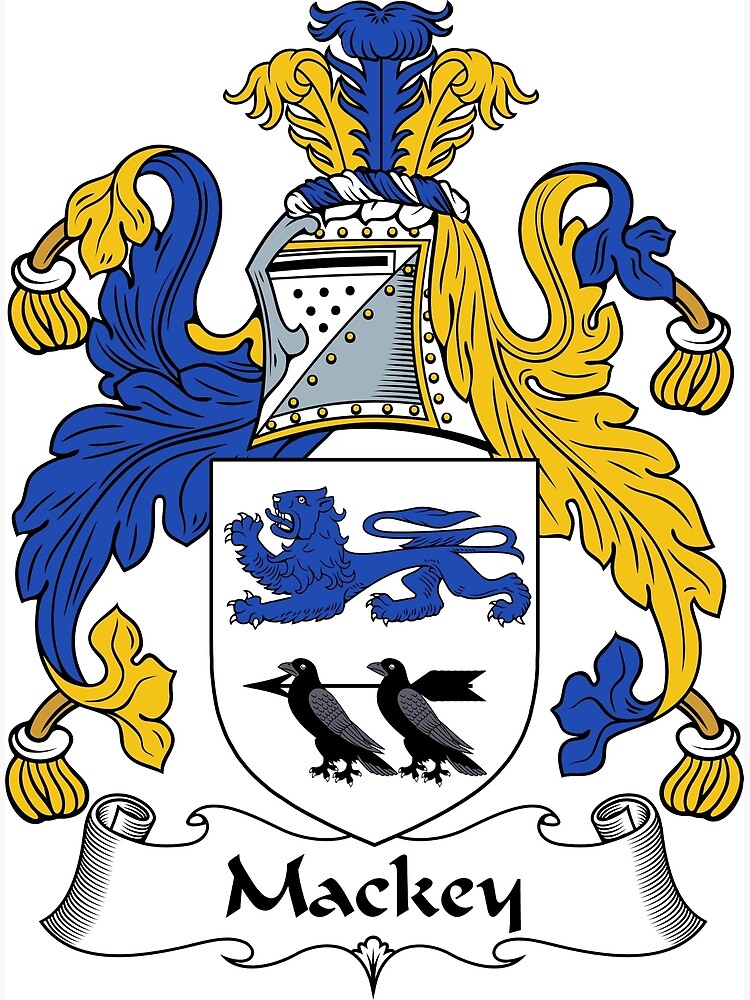 "Mackey Coat of Arms / Mackey Family Crest" Framed Art Print by