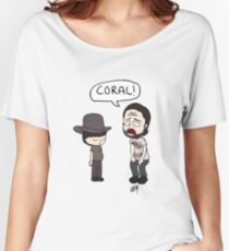 The Walking Dead, Coral meme illustration Women's Relaxed Fit T-Shirt
