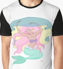 Graceful Mermaid Graphic T-Shirt