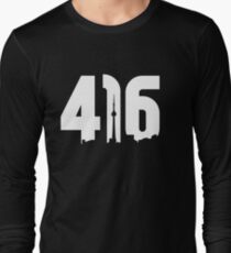 416 logo with Toronto skyline Long Sleeve T-Shirt