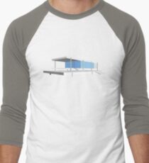 Camiseta ¾ estilo béisbol Casa de Farnsworth - Ludwig Mies van der Rohe (1951)