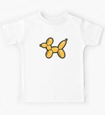 Balloon Animal Dogs Pattern in Red Kids Tee