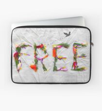 Free ft. flowers Laptop Sleeve