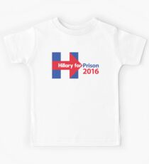 Hillary für das Gefängnis 2016 Kinder T-Shirt
