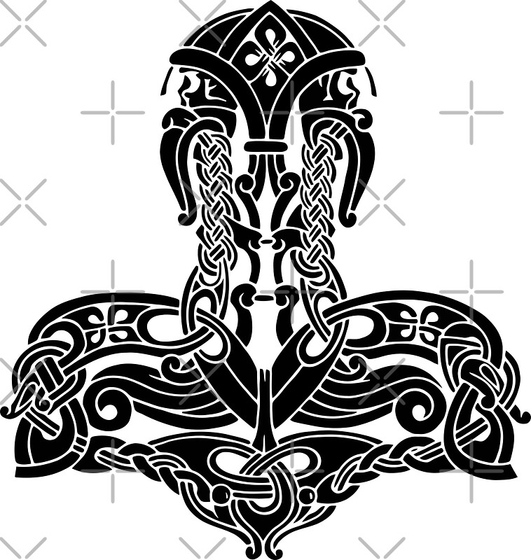 Thor's Hammer Symbol : Thor Clipart Thor's Hammer - Symbol Marvel Thor ...