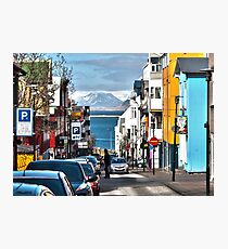 Streets of Reykjavik Photographic Print