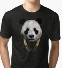 Panda_Large Tri-blend T-Shirt