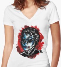 Solidus: Operation Art Women's Fitted V-Neck T-Shirt