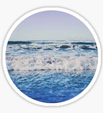 Indigo Waves Sticker