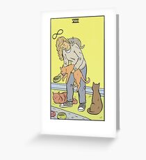 Modern Tarot - The Cat Lady Greeting Card