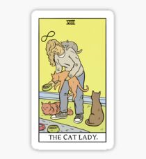 Modern Tarot - The Cat Lady Sticker