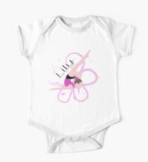 Gymnast Pink - Lily Personalised One Piece - Short Sleeve