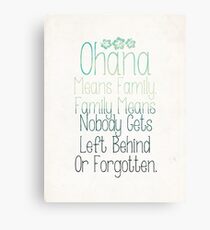 Ohana Canvas Print