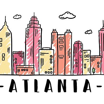 Retro Atlanta Skyline Snapback | Falcons Colors