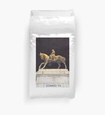Statue - Queen Victoria Gardens Duvet Cover